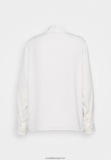 mulheres blusa manga longa off white F4BZ0D521 Anna Field