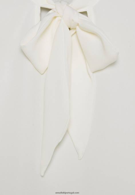 mulheres blusa manga longa off white F4BZ0D521 Anna Field