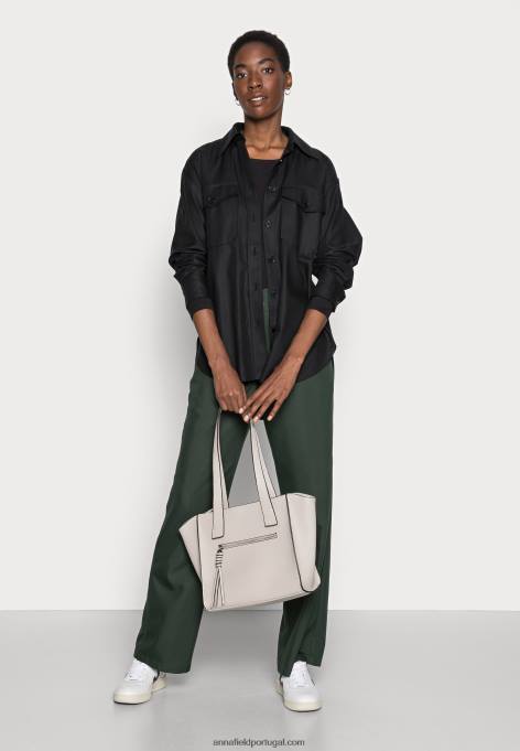 mulheres blusa manga longa preta F4BZ0D526 Anna Field