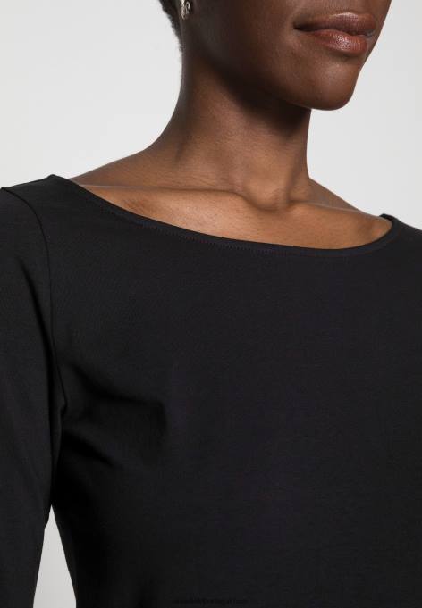 mulheres blusa manga longa preta F4BZ0D526 Anna Field