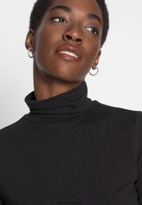 mulheres blusa manga longa preta F4BZ0D548 Anna Field