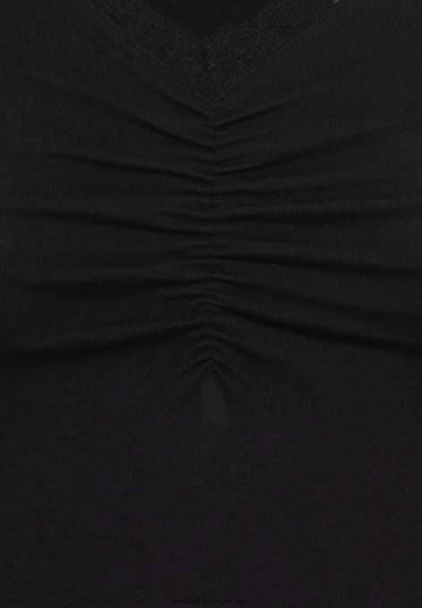 mulheres blusa manga longa preta F4BZ0D557 Anna Field