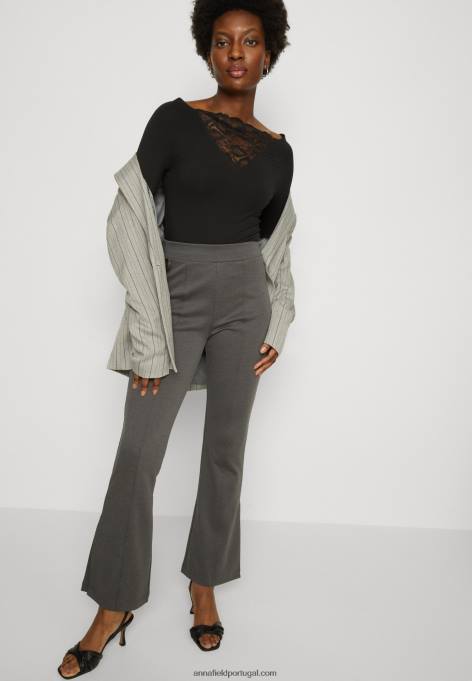 mulheres blusa manga longa preta F4BZ0D564 Anna Field