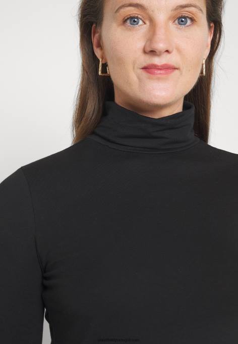 mulheres blusa manga longa preta F4BZ0D579 Anna Field