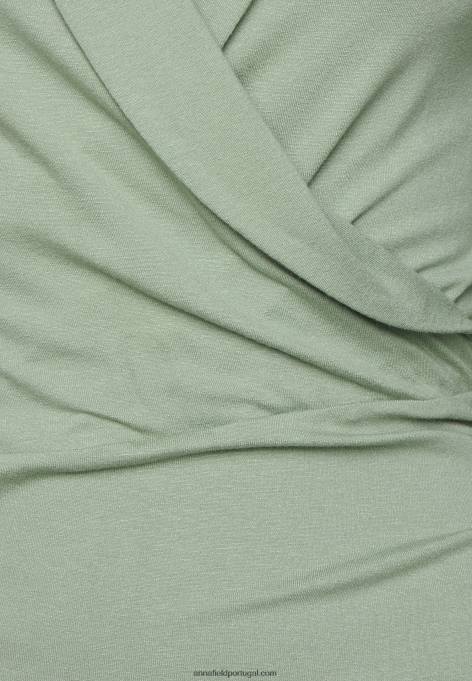 mulheres blusa manga longa verde claro F4BZ0D545 Anna Field