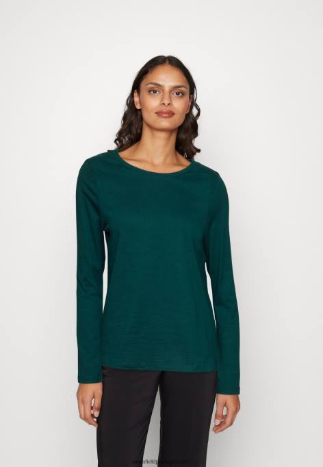 mulheres blusa manga longa verde escuro F4BZ0D556 Anna Field