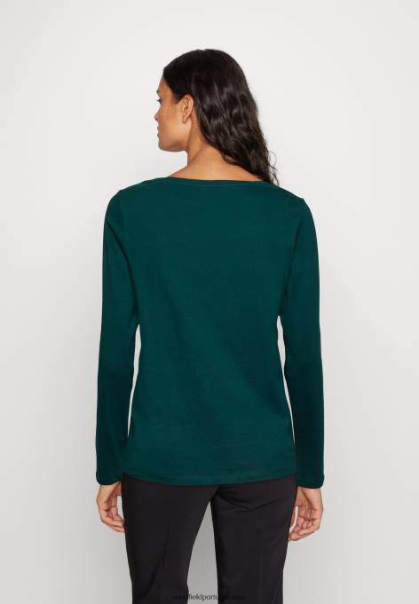 mulheres blusa manga longa verde escuro F4BZ0D556 Anna Field