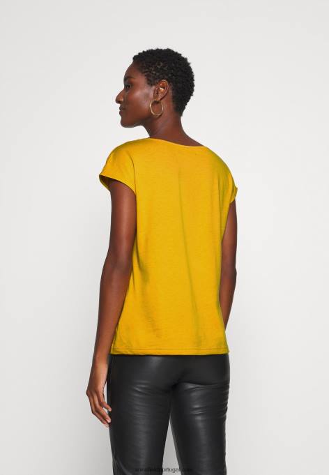 mulheres camiseta básica amarelo ouro F4BZ0D279 Anna Field