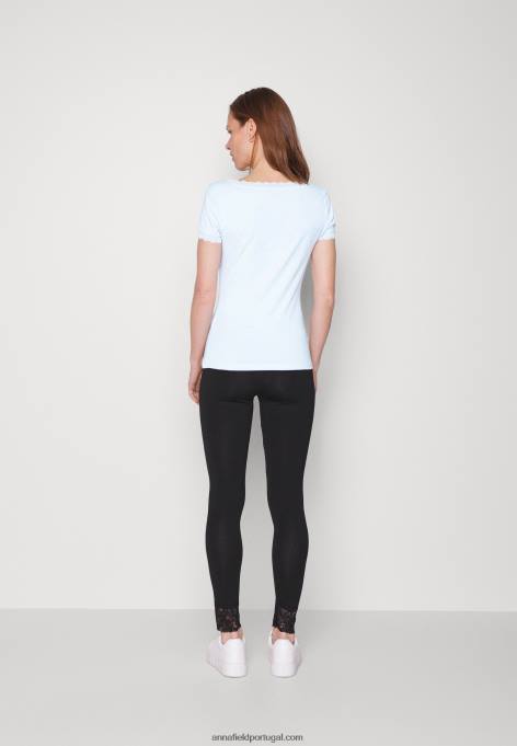 mulheres camiseta básica azul claro F4BZ0D338 Anna Field