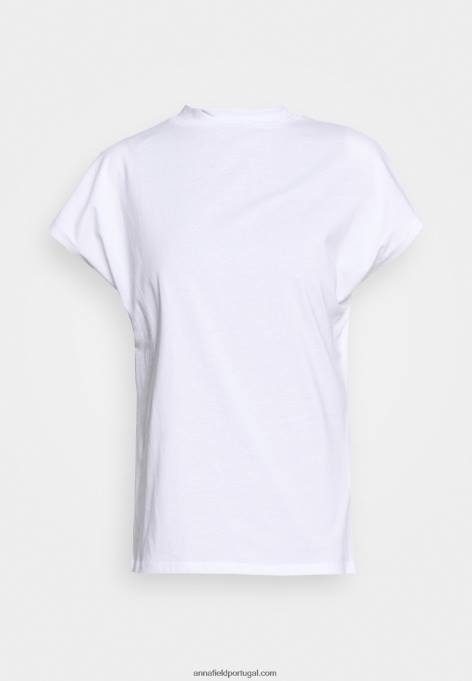 mulheres camiseta básica branca F4BZ0D246 Anna Field