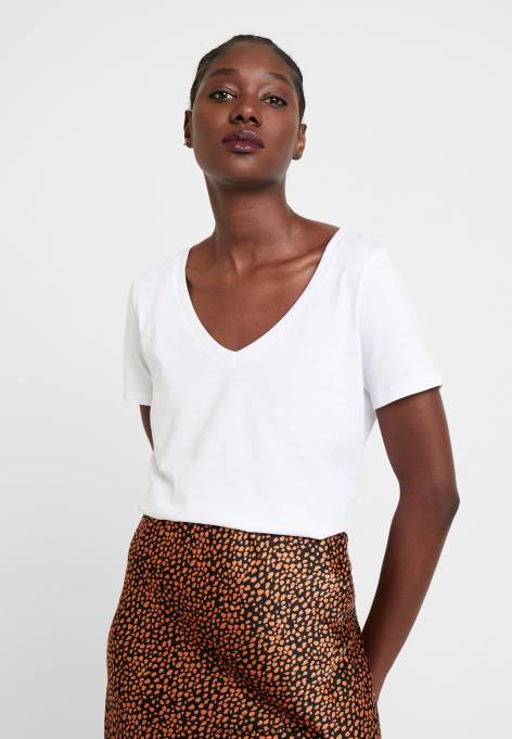 mulheres camiseta básica branca F4BZ0D247 Anna Field