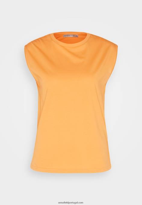 mulheres camiseta básica laranja F4BZ0D365 Anna Field
