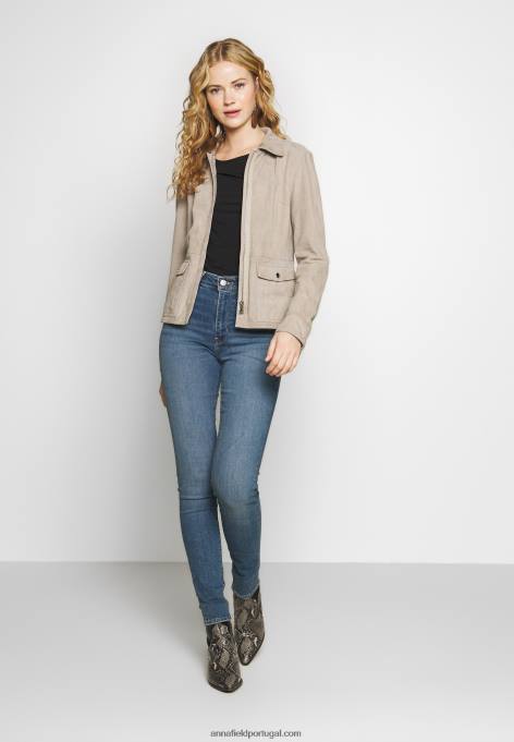 mulheres camiseta básica preta F4BZ0D245 Anna Field