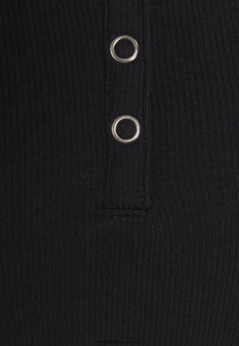 mulheres camiseta básica preta F4BZ0D248 Anna Field