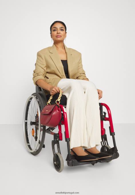 mulheres camiseta básica preta F4BZ0D374 Anna Field