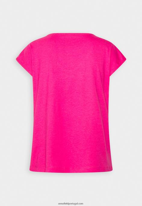 mulheres camiseta básica rosa F4BZ0D378 Anna Field