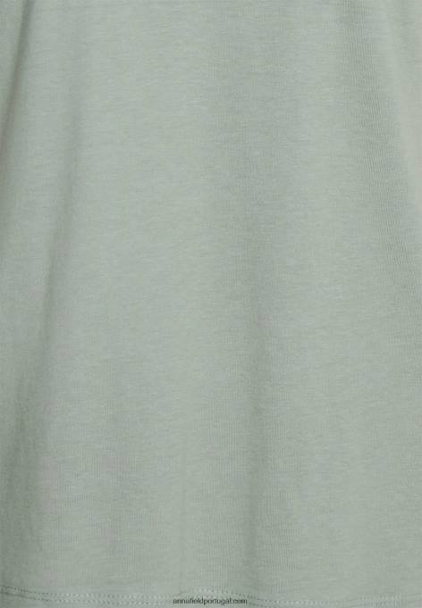 mulheres camiseta básica verde claro F4BZ0D322 Anna Field