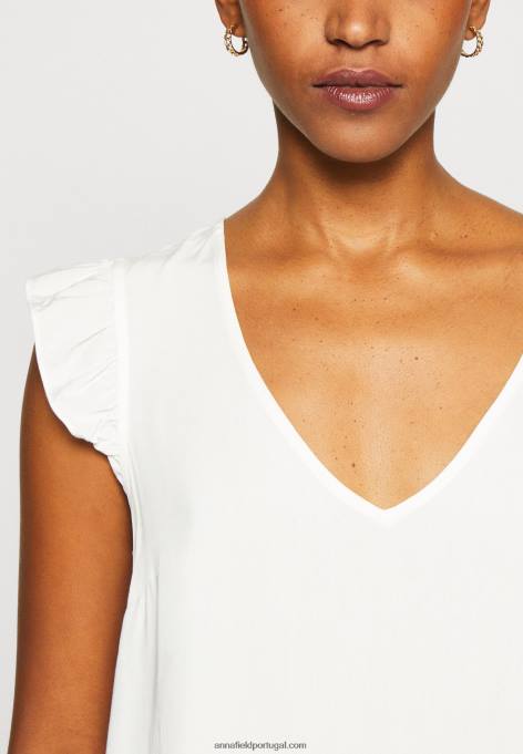 mulheres camiseta branca estampada F4BZ0D265 Anna Field