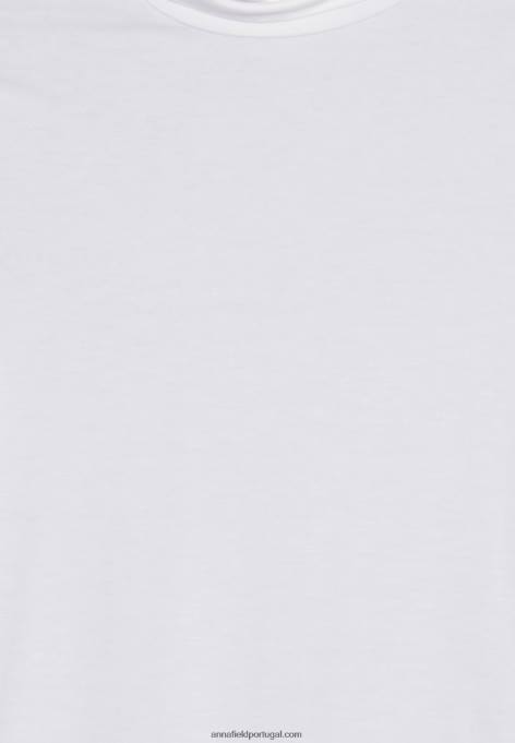 mulheres camiseta branca estampada F4BZ0D272 Anna Field