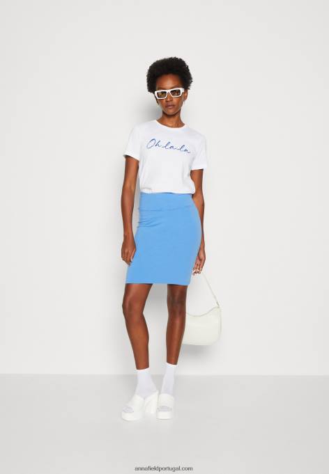 mulheres camiseta branca estampada F4BZ0D347 Anna Field