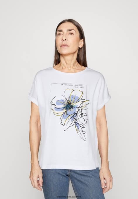 mulheres camiseta branca estampada F4BZ0D367 Anna Field