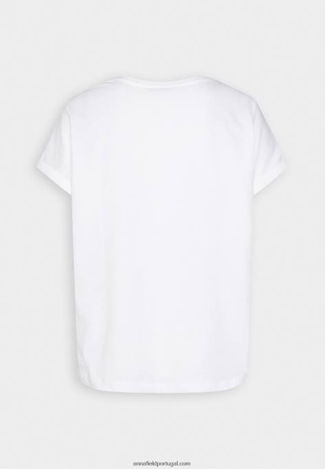 mulheres camiseta branca estampada F4BZ0D367 Anna Field