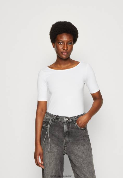 mulheres camiseta estampada amarelo escuro/branco F4BZ0D295 Anna Field