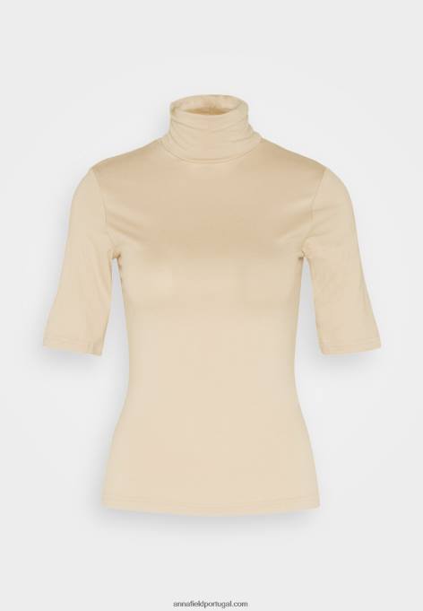 mulheres camiseta estampada areia F4BZ0D281 Anna Field