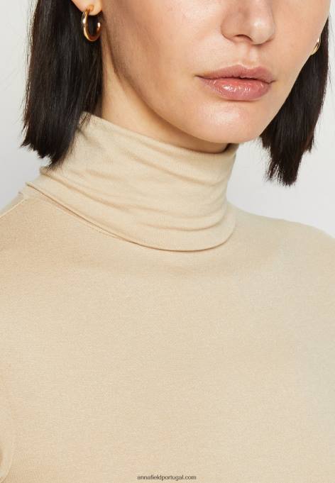 mulheres camiseta estampada areia F4BZ0D281 Anna Field