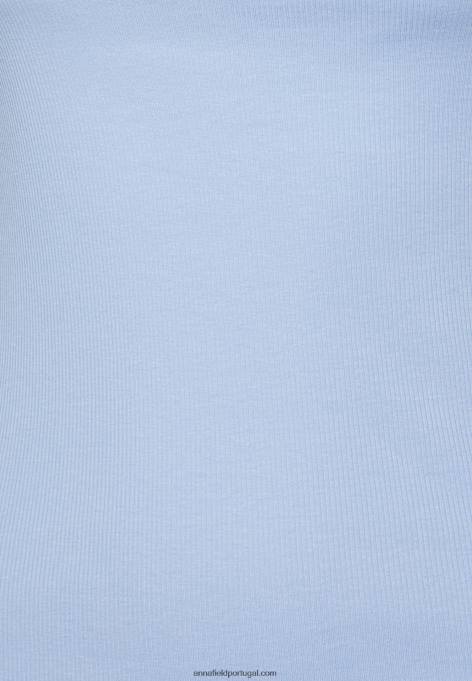 mulheres camiseta estampada azul claro F4BZ0D278 Anna Field