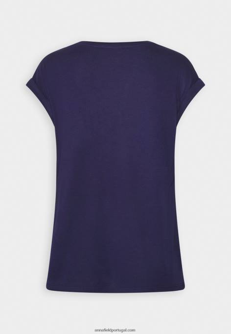 mulheres camiseta estampada azul escuro F4BZ0D253 Anna Field