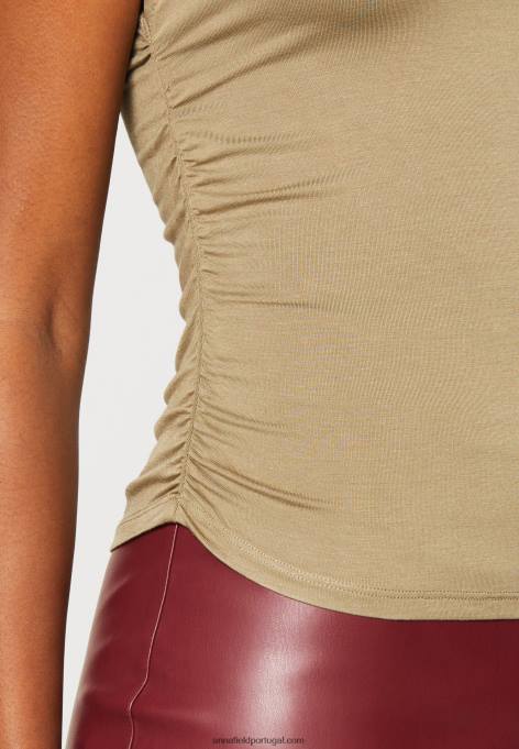 mulheres camiseta estampada bege F4BZ0D309 Anna Field