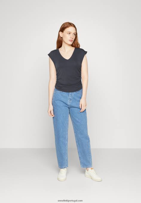 mulheres camiseta estampada cinza F4BZ0D351 Anna Field