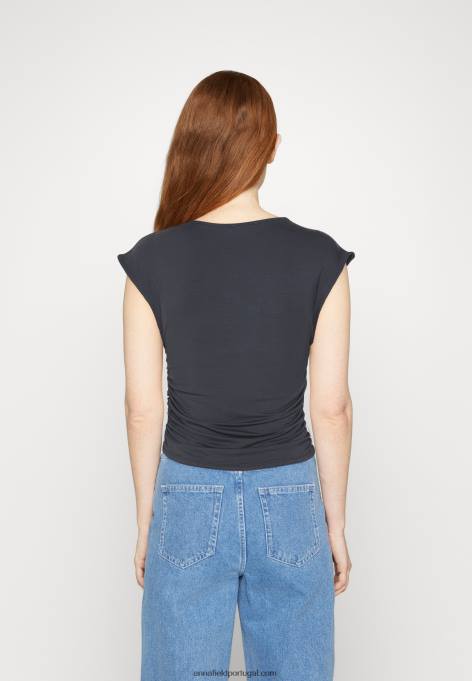 mulheres camiseta estampada cinza F4BZ0D351 Anna Field