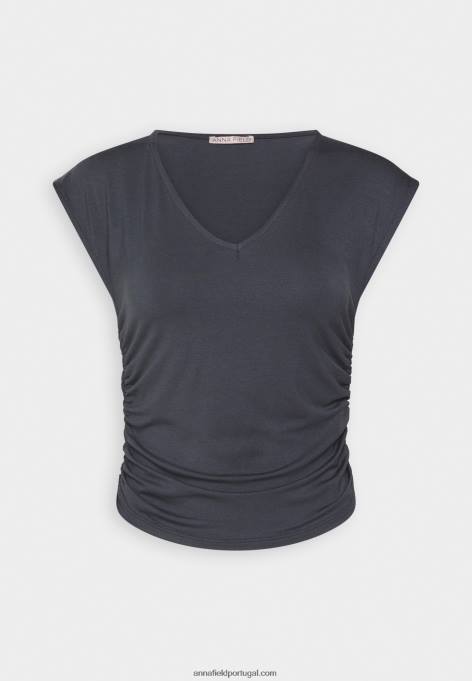 mulheres camiseta estampada cinza F4BZ0D351 Anna Field