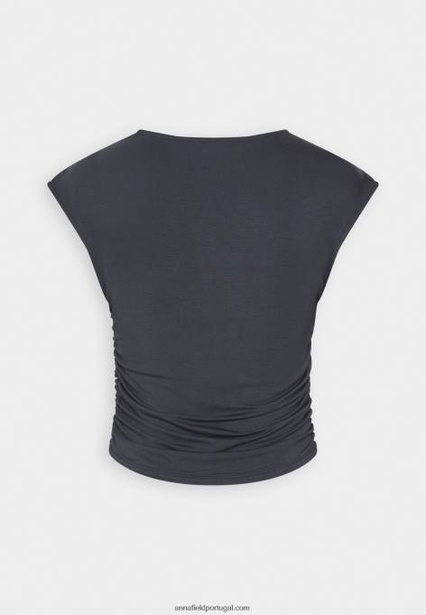mulheres camiseta estampada cinza F4BZ0D351 Anna Field