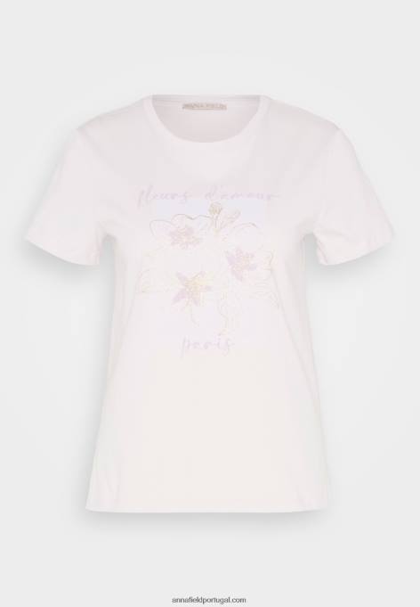 mulheres camiseta estampada lilás F4BZ0D345 Anna Field