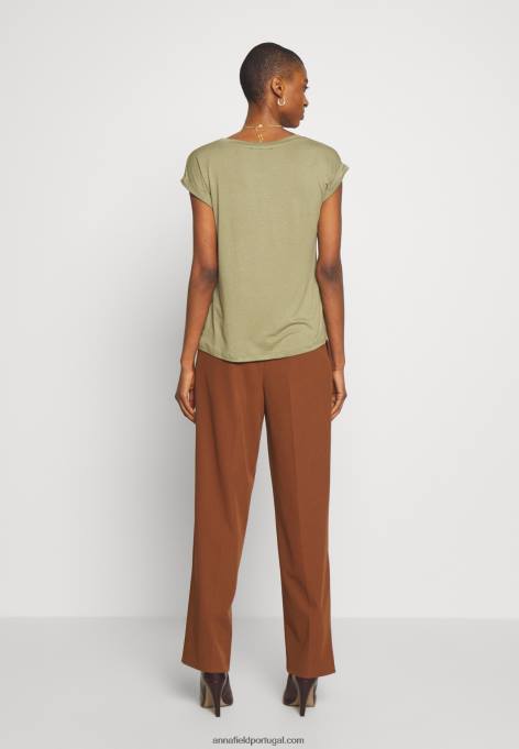 mulheres camiseta estampada martini olive F4BZ0D256 Anna Field