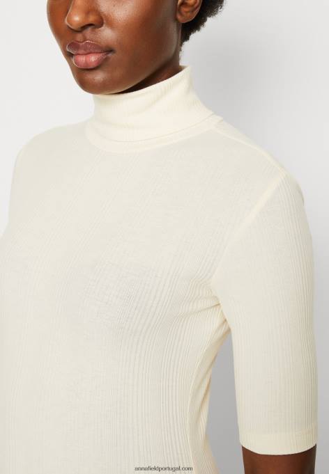 mulheres camiseta estampada off white F4BZ0D270 Anna Field