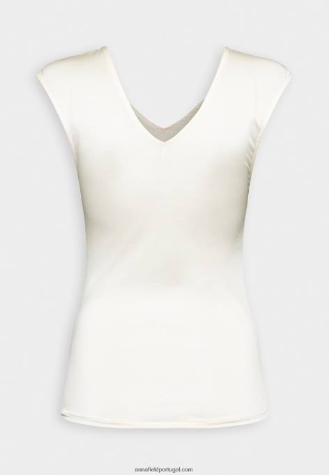 mulheres camiseta estampada off white F4BZ0D311 Anna Field