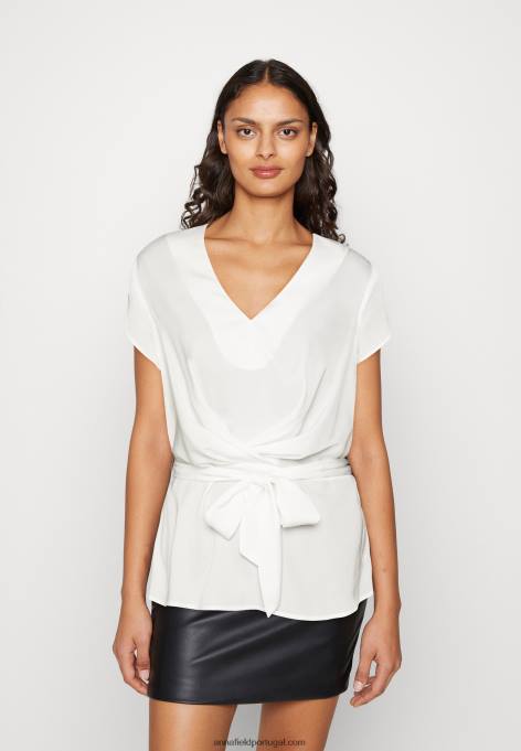 mulheres camiseta estampada off white F4BZ0D323 Anna Field