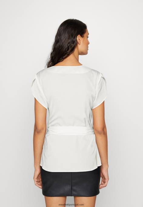 mulheres camiseta estampada off white F4BZ0D323 Anna Field
