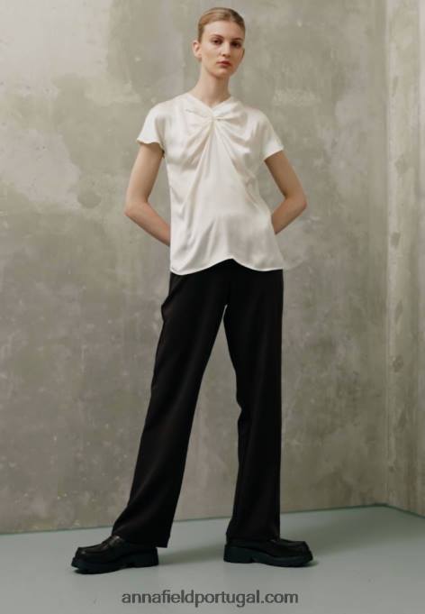 mulheres camiseta estampada off white F4BZ0D346 Anna Field