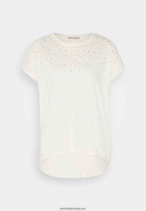 mulheres camiseta estampada offwhite F4BZ0D369 Anna Field