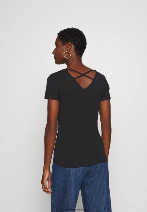 mulheres camiseta estampada preta F4BZ0D249 Anna Field