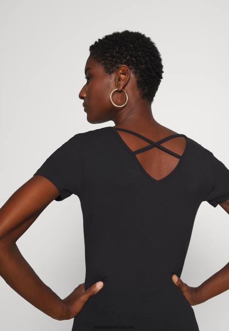 mulheres camiseta estampada preta F4BZ0D249 Anna Field