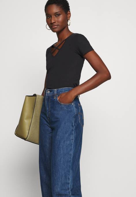 mulheres camiseta estampada preta F4BZ0D249 Anna Field