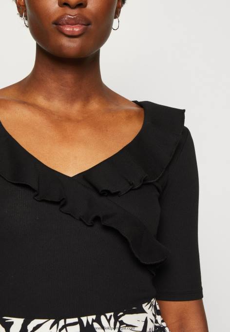 mulheres camiseta estampada preta F4BZ0D268 Anna Field