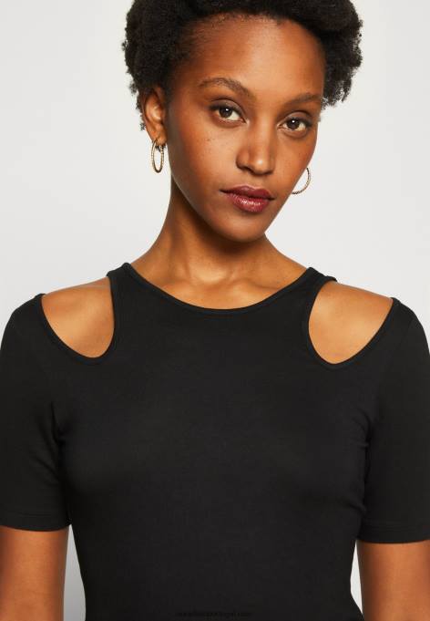 mulheres camiseta estampada preta F4BZ0D307 Anna Field