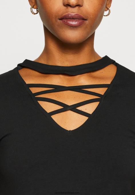 mulheres camiseta estampada preta F4BZ0D325 Anna Field